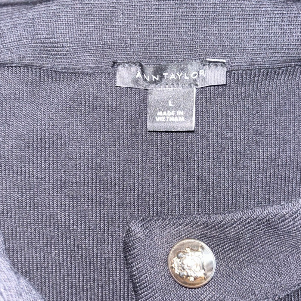 NWOT Ann Taylor 💯 Cotton Lightweight Button-up Jacket Sz Large - Picture 4 of 8